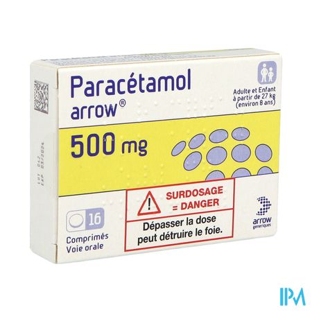PARACETAMOL 500MG ARROW CPR 16