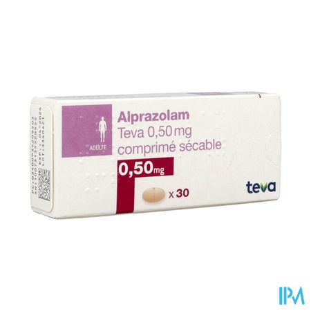 ALPRAZOLAM 0,50MG TEVA CPR SEC 30.