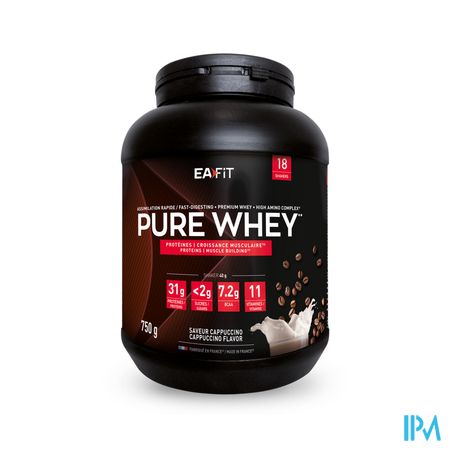 Eafit Pure Whey Poudre Pour Boisson Capuccino 750g