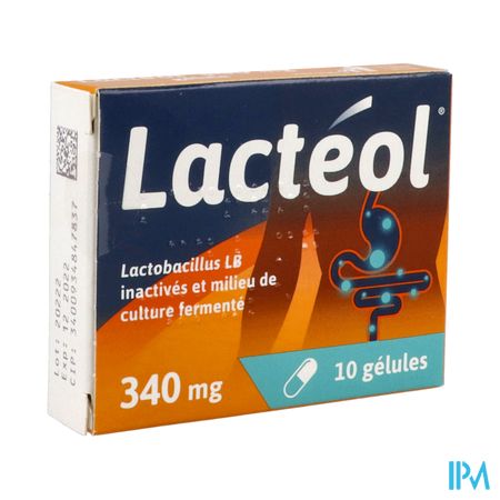 LACTEOL 340MG GELULE 10