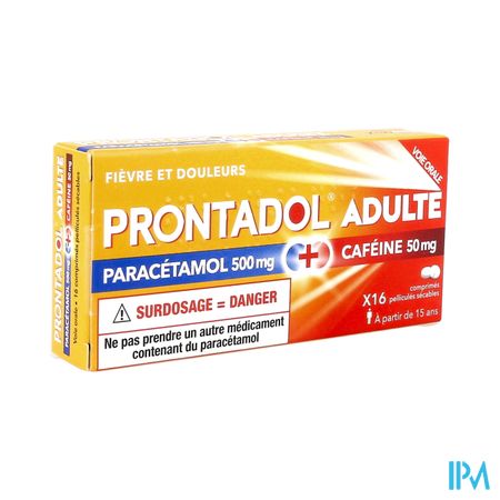 Prontadol Adulte 500mg/50mg Comprime Secable 16