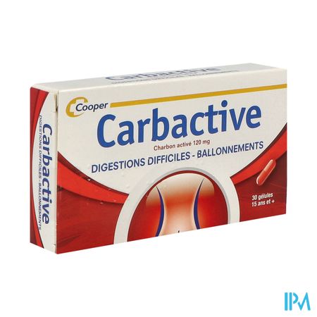 CARBACTIVE 120MG GELULE 30