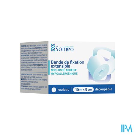 SOINEO BDE FIXATION 10MX5CM — Pharmacie Européenne 24/24 by Nexum