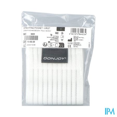 BDE DONJOY STRAPPING POIGN BLC TU