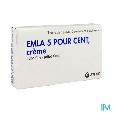 Emla 5% Creme 5g + 2 Pansements Adhesifs — Pharmacie Européenne 24/24 by Nexum