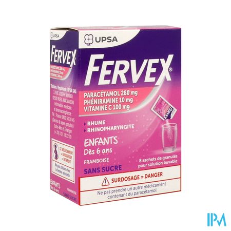FERVEX ENFANTS S/S SACHET 8
