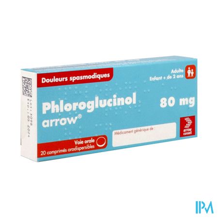 Phloroglucinol Arrow 80mg Comprime Orodispersible 20