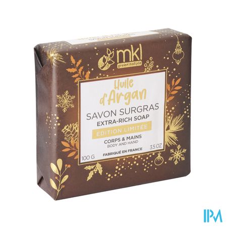 Mkl Green Nature Savon De Marseille Surgras Huile D'argan 100g Edition Limitee