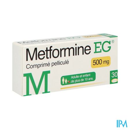 METFORMINE 500MG EG CPR 30