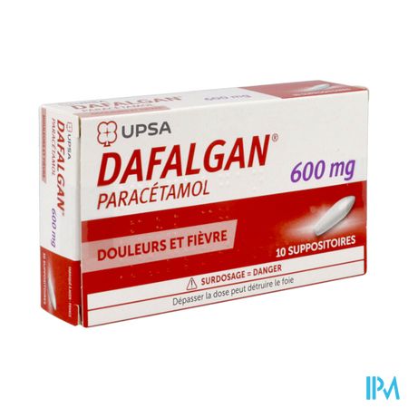 DAFALGAN 600MG SUP 10
