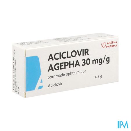 Aciclovir Agepha 30mg/g Pommade Ophtalmique 4g5 — Pharmacie Européenne 24/24 by Nexum