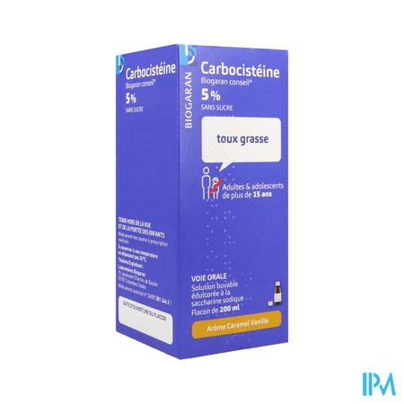 CARBOCISTEINE 5% BIOG SOL S/S200ML
