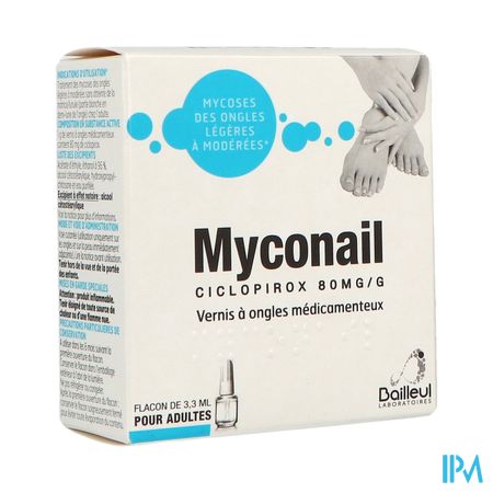 MYCONAIL 80MG/G VERNIS MED FL3,3ML