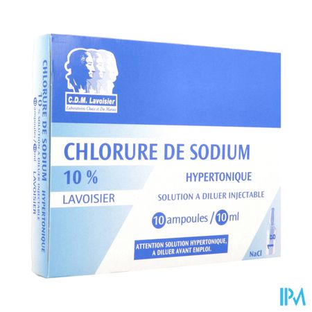 Lavoisier Sodium Chlorure 10% Solution Injectable 10ml 10