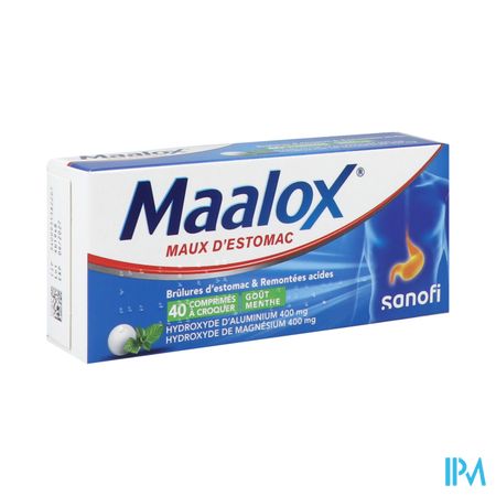 MAALOX MAUX D'ESTOMAC CPR 40