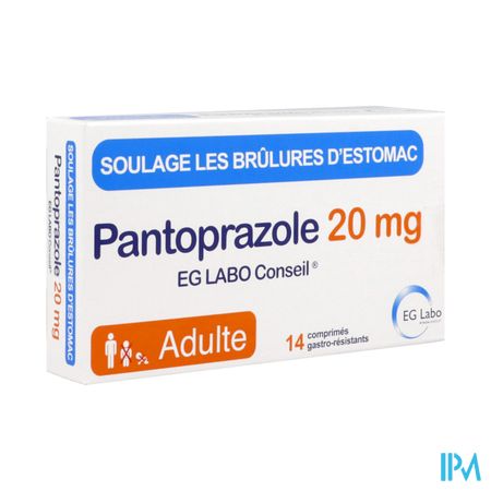 Pantoprazole Eg Labo Conseil 20mg Comprime Gastroresistant 14