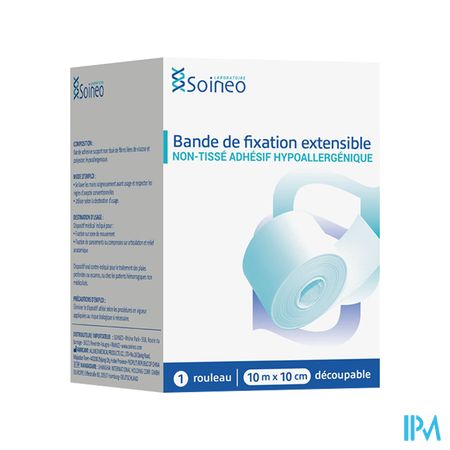 SOINEO BDE FIXATION 10MX10CM — Pharmacie Européenne 24/24 by Nexum