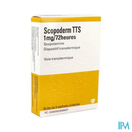 Scopoderm Tts 1mg/72h Dispositif Transdermique Sachet 5