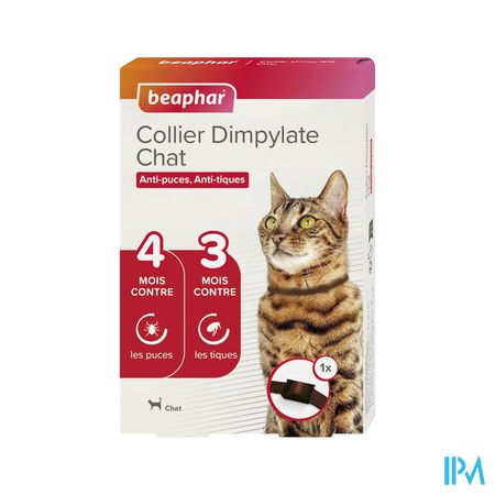 Beaphar Collier Dimpylate Chat Anti-puces Et Tiques Marron