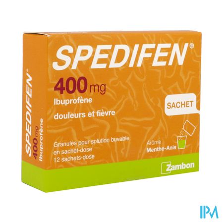 Spedifen 400mg Granules Pour Solution Buvable 3g Sachet 12