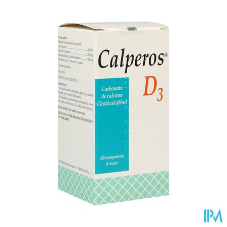 CALPEROS D3 500MG/400UI CPR 60