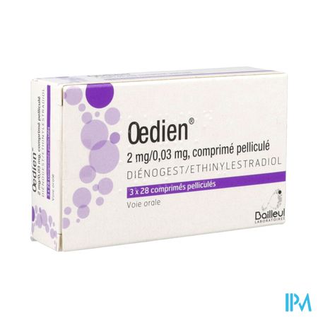 Oedien 2mg/0mg03 Comprime 28 X3