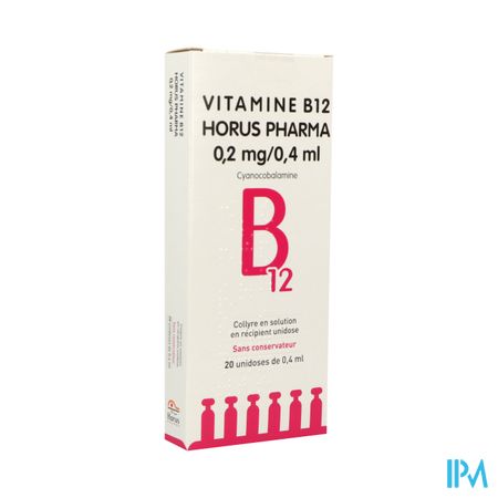 VIT B12 0,2MG/0,4ML HORUS COL UN20