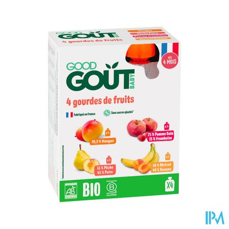 GOODGOUT VARIETY FRUIT 120G X4