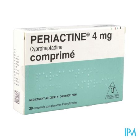 Periactine 4mg Comprime 30