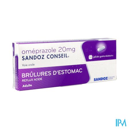 OMEPRAZOLE 20MG SAND CONS GEL 14