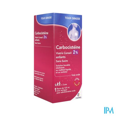 CARBOCISTEINE 2% MYL SOL S/S 125ML