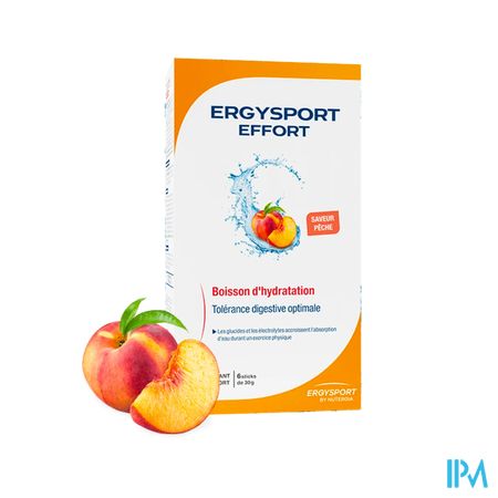 Nutergia Ergysport Effort Peche Poudre Stick 30g X6