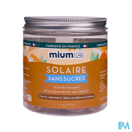 Mium Lab Solaire Sans Sucre Gummies 42