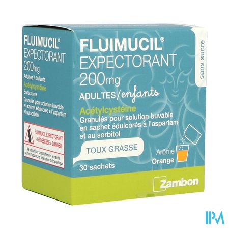 FLUIMUCIL EXPECT 200MG S/S SACH 30