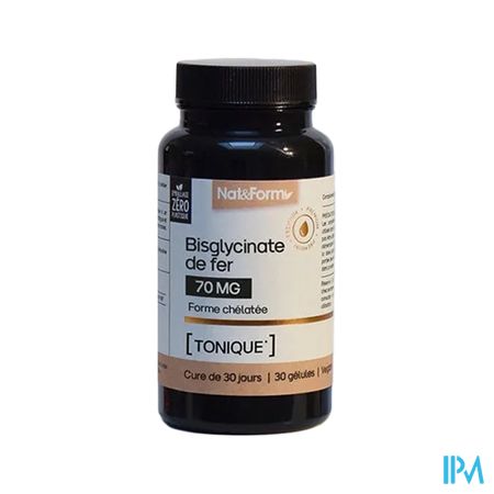 Nat Et Form Bisglynate De Fer Gelule Vegetale 30