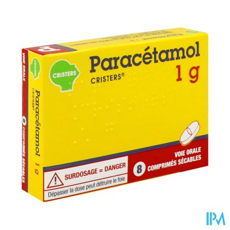 PARACETAMOL 1G CRISTERS CPR S8