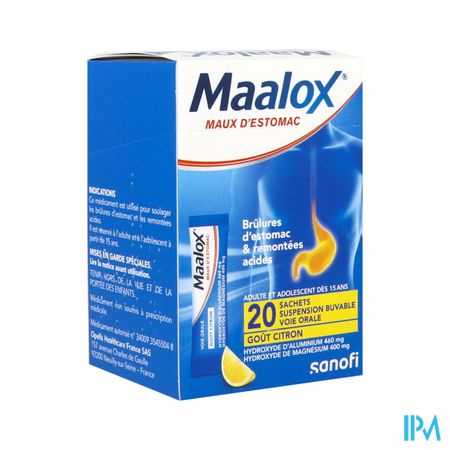 MAALOX MAUX D'ESTOMAC SACHET 20