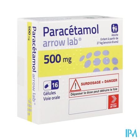 PARACETAMOL 500MG ARROW GELULE 16
