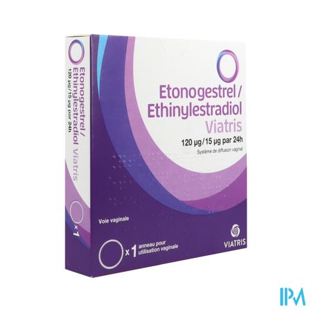 Etonogestrel Ethinylestradiol Mylan 120/15mcg/24h Diffusion Vaginal 1