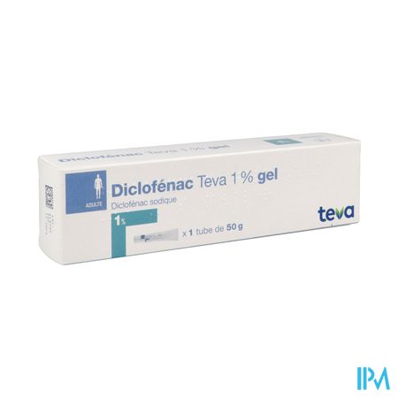 DICLOFENAC 1% TEVA GEL TUB 50G