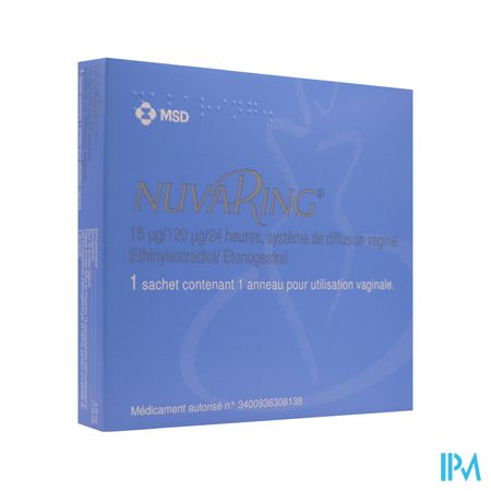 Nuvaring 15mcg/120mcg/24h Systeme De Diffusion Vaginal 1