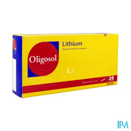 Oligosol Lithium Solution Buvable Ampoule 2ml 28