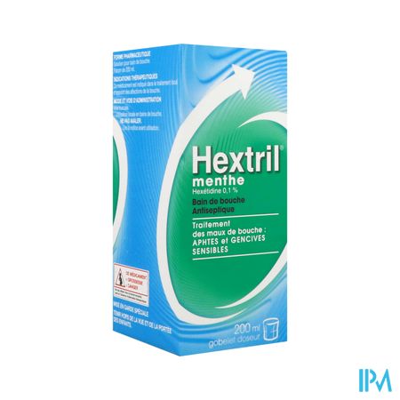 HEXTRIL MENTHE 0,1% BAIN BOUC200ML