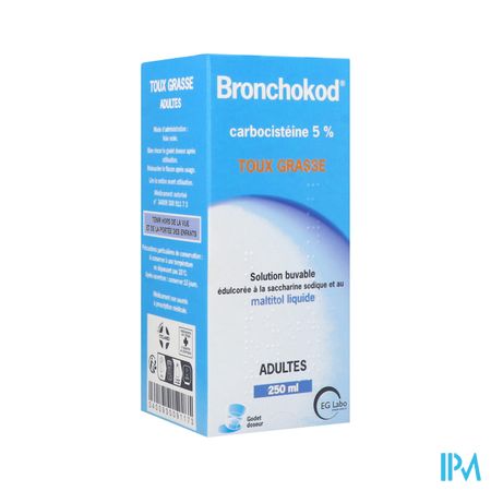BRONCHOKOD GE 5% SOL BUV S/S 250ML