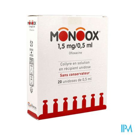 Monoox 1mg5/0ml5 Collyre 0ml5 Unidose 20 — Pharmacie Européenne 24/24 by Nexum