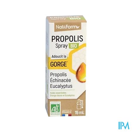 Nat Et Form Propolis Spray Buccal Bio 20ml