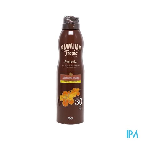Hawaiian Tropic Brume Huile Noix De Coco Et Mangue Spf30 180ml