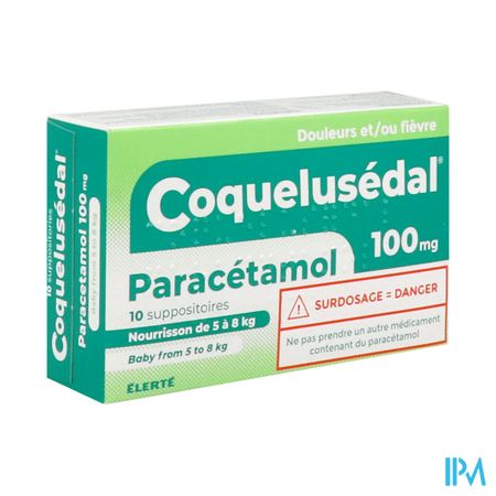 COQUELUSEDAL PARACET 100MG SUP 10