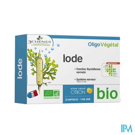 3 CHENES OLIGOVEG BIO IODE AMP 20