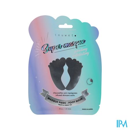 Inuwet Masque Chaussettes Exfoliantes Pieds